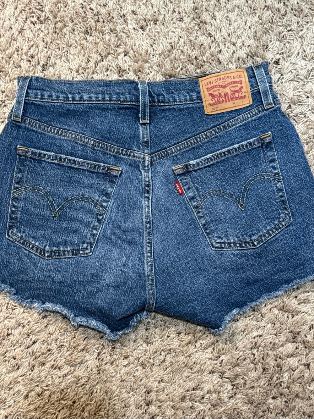 Levi’s 501 Original High Rise Denim Cutoff Shorts Women’s W29